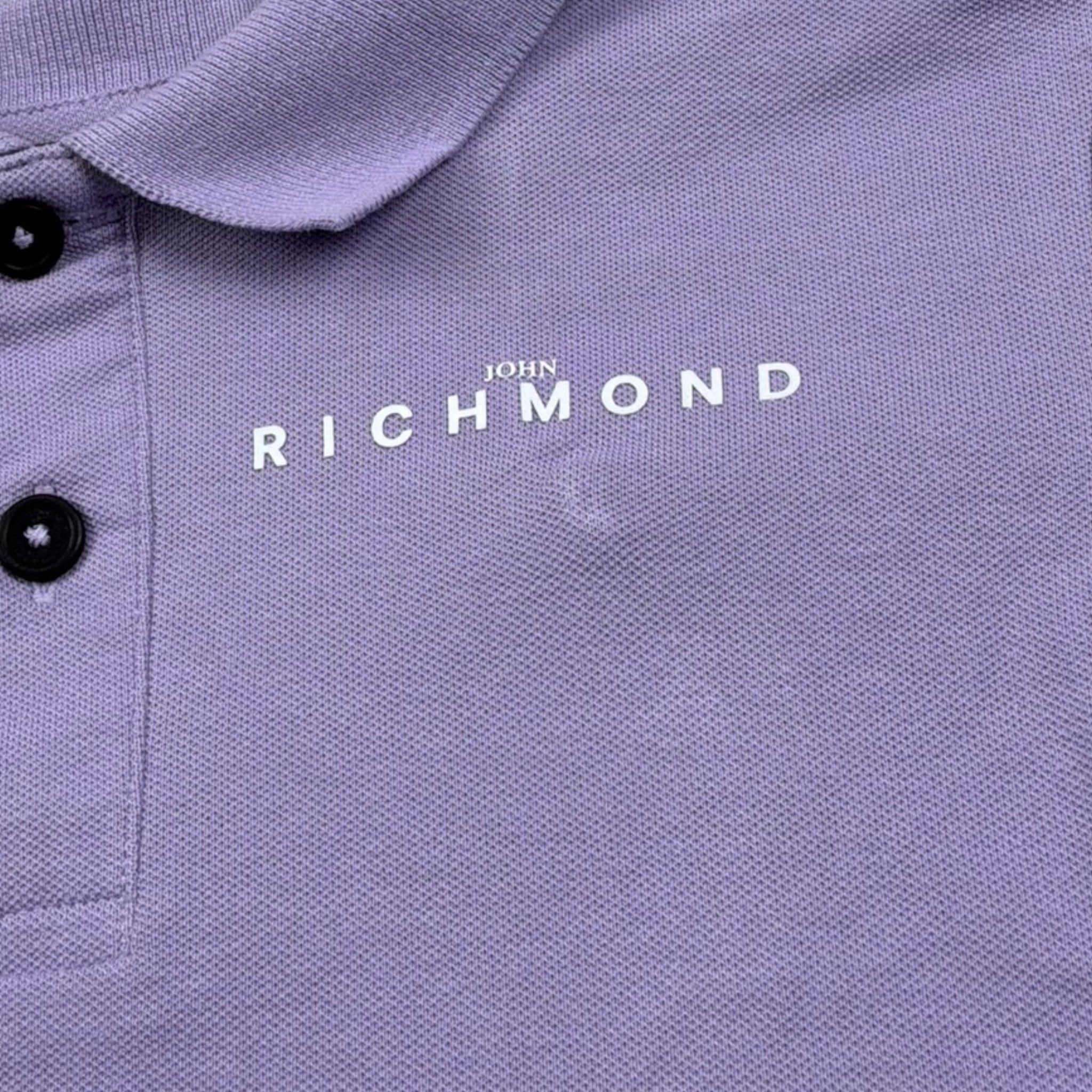 John Richmond Completo 2 Pezzi Polo-Short Bicolore per Bambina RGP26028CE BIANCO/LILLA JOHN RICHMOND 