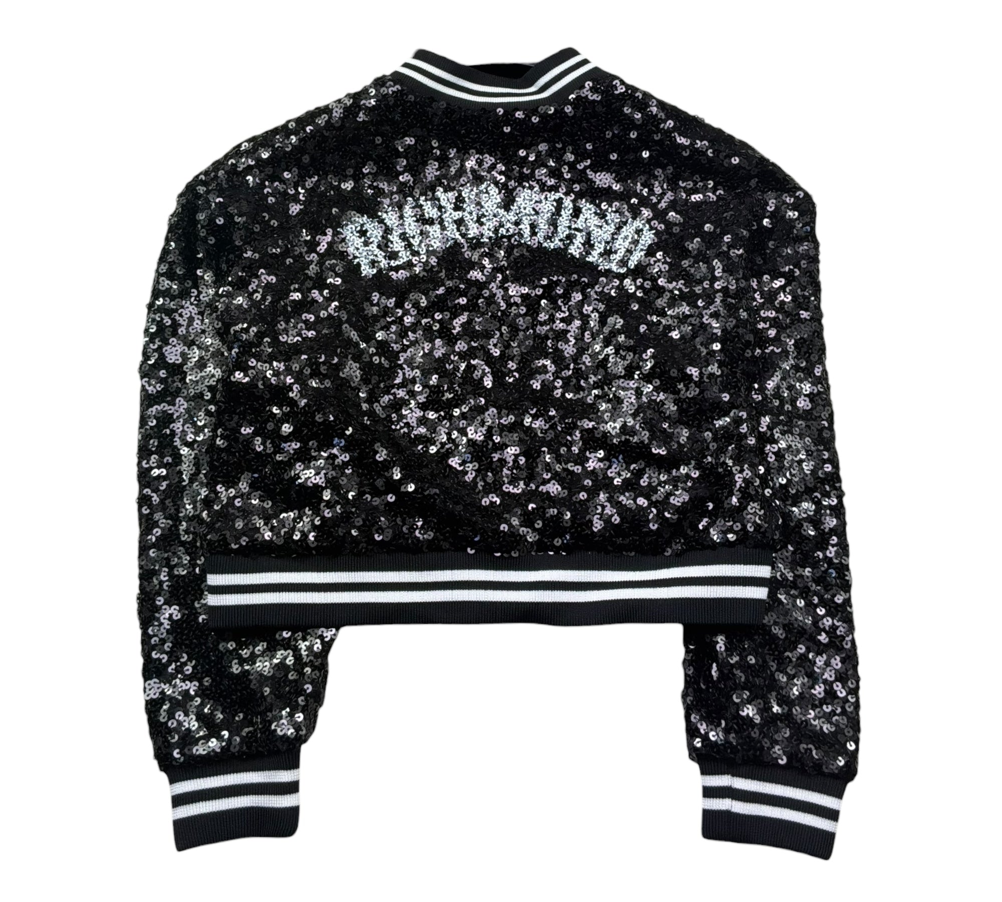 John Richmond Giubbino Tinta Unita Paillettato per Bambina RGP26047GB NERO JOHN RICHMOND 