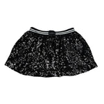 John Richmond Gonna Tinta Unita con Paillettes per Bambina RGP26054GO NERO JOHN RICHMOND 