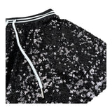 John Richmond Gonna Tinta Unita con Paillettes per Bambina RGP26054GO NERO JOHN RICHMOND 