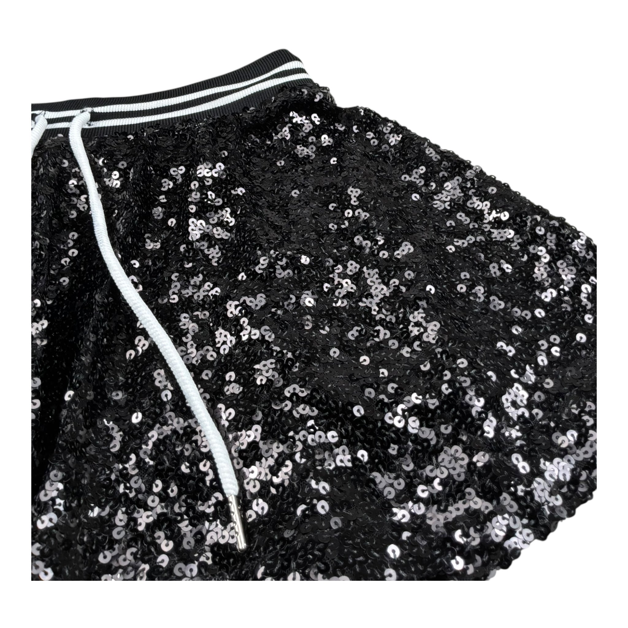 John Richmond Gonna Tinta Unita con Paillettes per Bambina RGP26054GO NERO JOHN RICHMOND 
