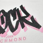 John Richmond T-Shirt Tinta Unita con Stampa per Bambina RGP26109TS BIANCO JOHN RICHMOND 