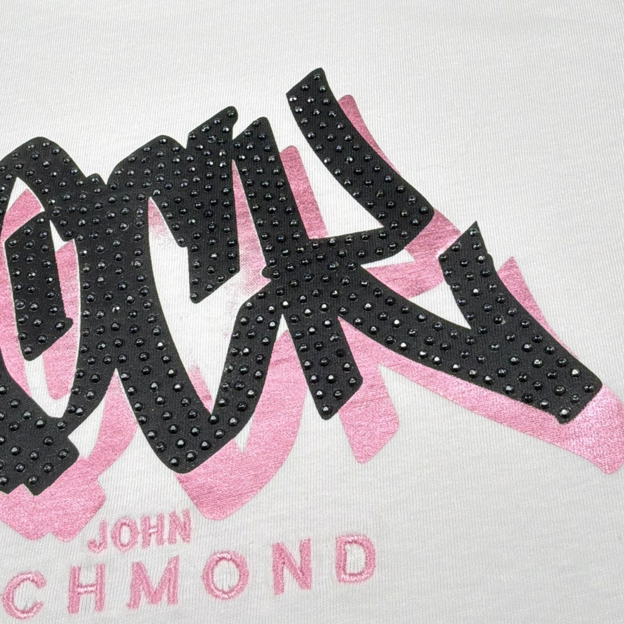 John Richmond T-Shirt Tinta Unita con Stampa per Bambina RGP26109TS BIANCO JOHN RICHMOND 