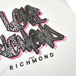 John Richmond Completo 2 Pezzi Canotta Tinta Unita con Stampa-Short per Bambina RGP26120CJ BIANCO JOHN RICHMOND 