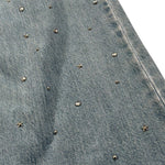 John Richmond Jeans Tinta Unita con Brillantini per Bambina RGP26133JE AZZURRO JOHN RICHMOND 