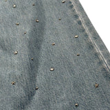 John Richmond Jeans Tinta Unita con Brillantini per Bambina RGP26133JE AZZURRO JOHN RICHMOND 