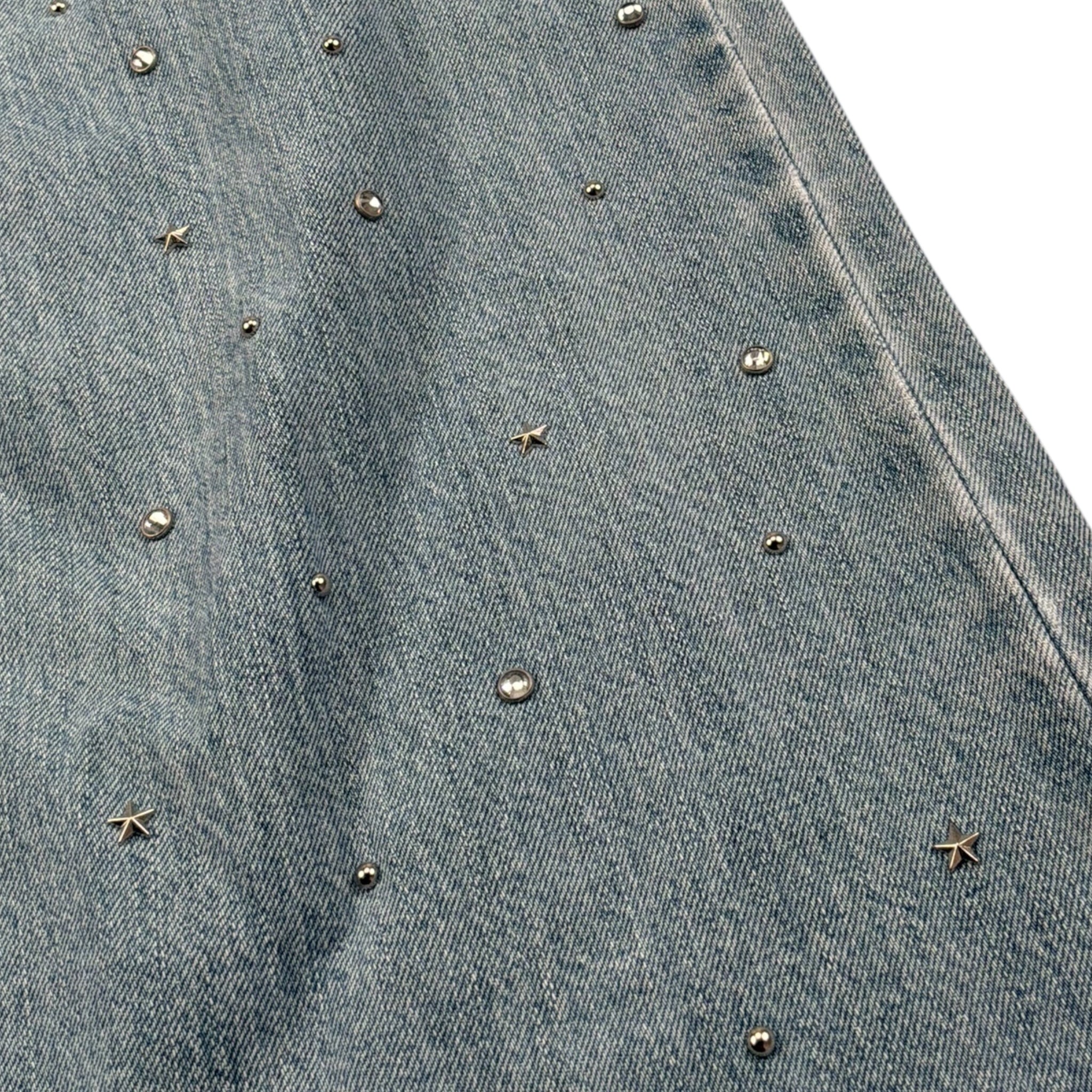 John Richmond Jeans Tinta Unita con Brillantini per Bambina RGP26133JE AZZURRO JOHN RICHMOND 