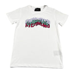 John Richmond T-Shirt Girocollo Tinta Unita con Stampa per Bambina RGP26138TS BIANCO JOHN RICHMOND 