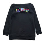 John Richmond Felpa Tinta Unita con Cappuccio E Stampa per Bambino RGP26149FE NERO JOHN RICHMOND 