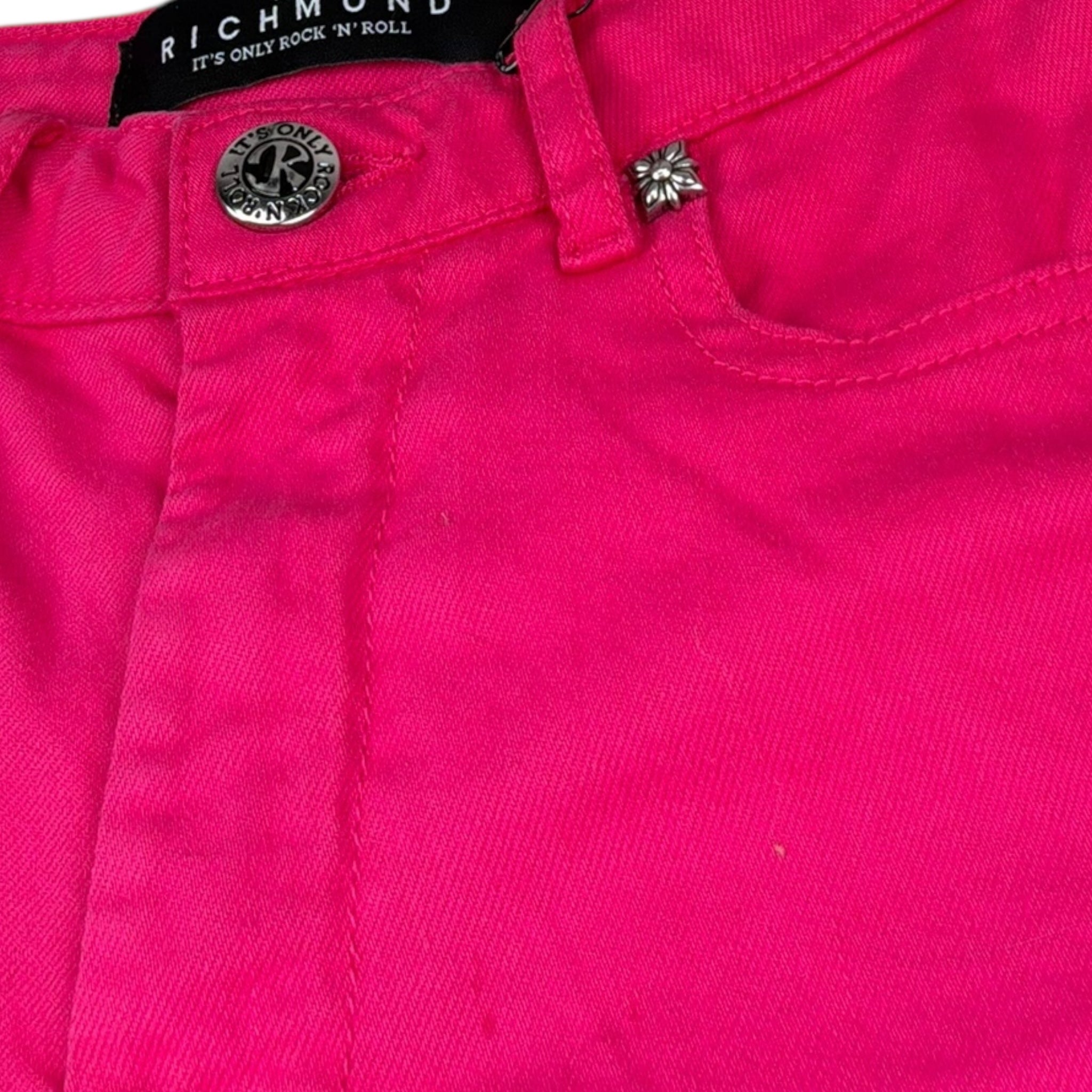 John Richmond Jeans Modello A Palazzo Tinta Unita per Bambina RGP26162PA FUXIA JOHN RICHMOND 
