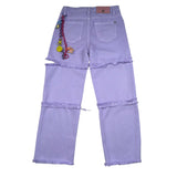 John Richmond Jeans Tinta Unita con Girovita Regolabile per Bambina RGP26164PA LILLA JOHN RICHMOND 