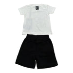 John Richmond Completo 2 Pezzi T-Shirt-Bermuda Bicolore Bianco/Nero per Neonato RIP22020TS BIANCO/NERO JOHN RICHMOND 