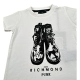 John Richmond T-Shirt tinta unita con Stampa Bianco per Neonato RIP23067CF BIANCO JOHN RICHMOND 
