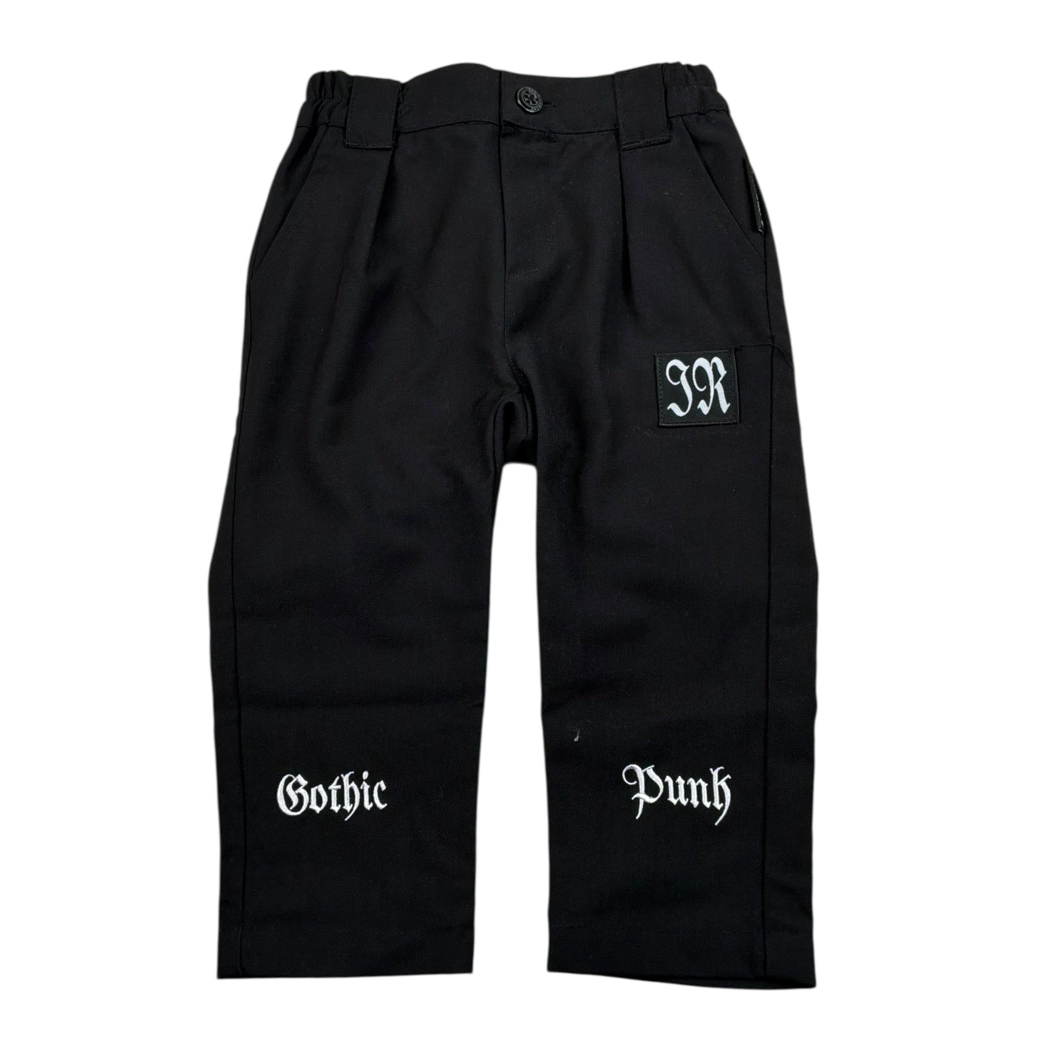 John Richmond Pantalone Tinta Unita con Elastico In Vita per Neonato RIP23083PA NERO JOHN RICHMOND 