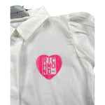 John Richmond Camicia Manica Lunga tinta unita con Logo Bianco per Neonata RIP24050CA BIANCO JOHN RICHMOND 