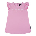 John Richmond Abito Girocollo Tinta Unita con Stampa per Bambina RIP25006VEJ ROSA JOHN RICHMOND 