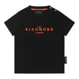 John Richmond T-Shirt Girocollo tinta unita con Stampa Nero per Bambino RIP25014TSJXXXX NERO JOHN RICHMOND 