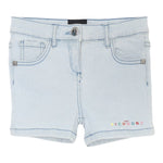 John Richmond Short In Denim Tinta Unita con Logo per Neonata RIP25031SHXX AZZURRO JOHN RICHMOND 