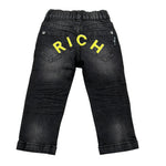John Richmond Jeans Tinta Unita con Elastico In Vita per Neonato RIP25065JE NERO JOHN RICHMOND 