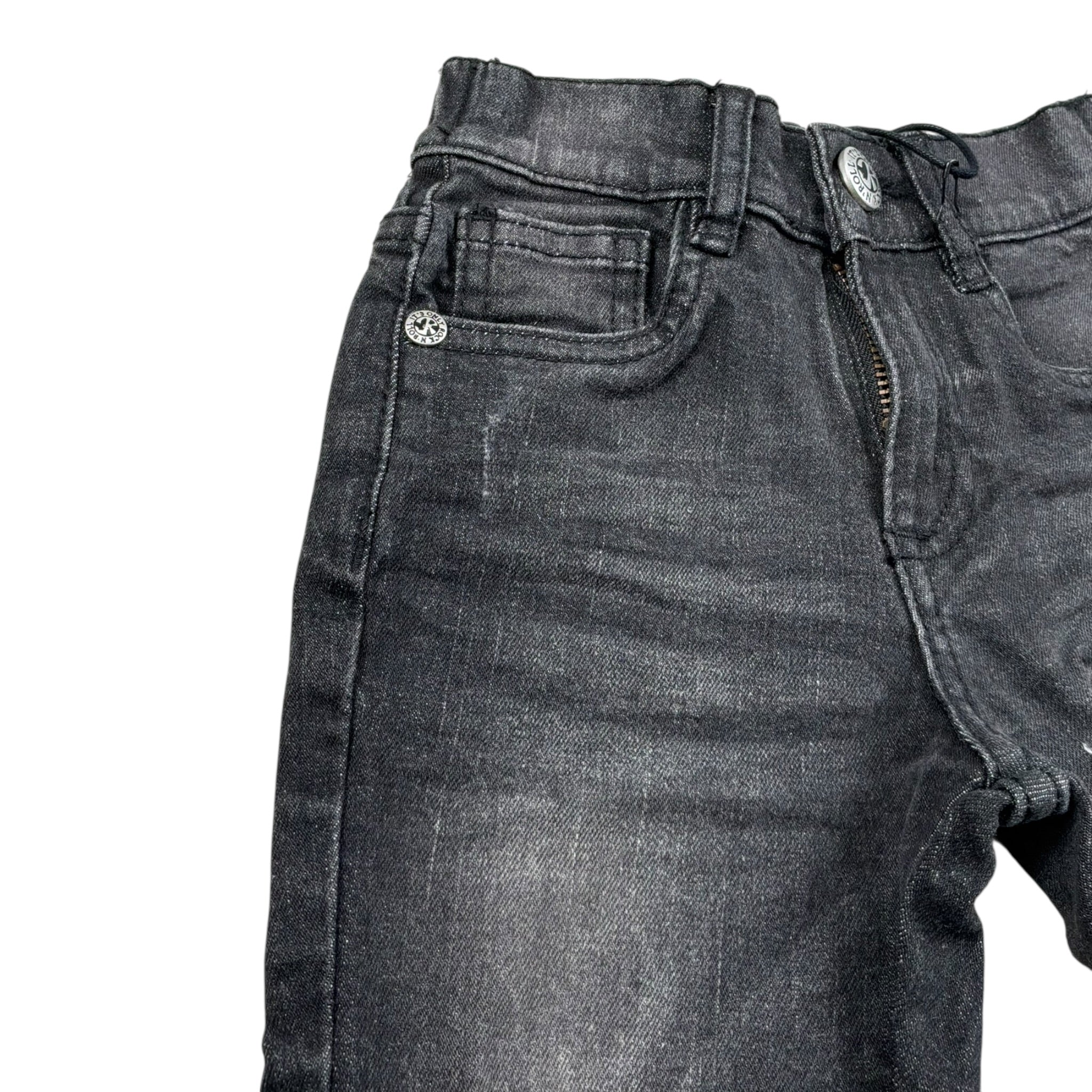 John Richmond Jeans Tinta Unita con Elastico In Vita per Neonato RIP25065JE NERO JOHN RICHMOND 