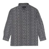 John Richmond Camicia Manica Lunga Tinta Unita con Stampe Logo per Bambino RIP25076CAJ NERO JOHN RICHMOND 