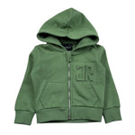 John Richmond Felpa con Zip E Cappuccio Tinta Unita con Logo per Neonato RIP26004FE VERDE JOHN RICHMOND 