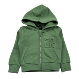 John Richmond Felpa con Zip E Cappuccio Tinta Unita con Logo per Neonato RIP26004FE VERDE JOHN RICHMOND 