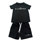John Richmond Completo 2 Pezzi Canotta-Bermuda Tinta Unita per Neonato RIP26006CJ NERO JOHN RICHMOND 