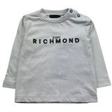 John Richmond Shirt Girocollo Tinta Unita con Logo per Neonato RIP26009TS GRIGIO JOHN RICHMOND 