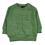 John Richmond Felpa Chiusa Girocollo Tinta Unita con Logo per Neonato RIP26014FE VERDE JOHN RICHMOND 