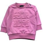 John Richmond Felpa Chiusa Girocollo Tinta Unita per Neonata RIP26029FE ROSA JOHN RICHMOND 