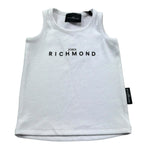 John Richmond Canotta Gircllo Tinta Unita con Logo per Neonato RIP26037CN BIANCO JOHN RICHMOND 