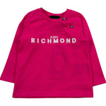 John Richmond Shirt Girocollo Tinta Unita con Logo per Neonata RIP26041TSA FUXIA JOHN RICHMOND 