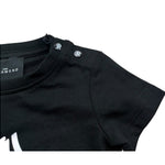 John Richmond T-Shirt Girocollo Tinta Unita con Stampa per Neonato RIP26055TS NERO JOHN RICHMOND 