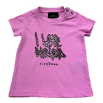 John Richmond T-Shirt Girocollo Tinta Unita con Logo per Neonata RIP26057TS ROSA JOHN RICHMOND 