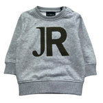 John Richmond Felpa Chiusa Girocollo Tinta Unita con Stampa per Neonato RIP26078FE GRIGIO JOHN RICHMOND 