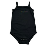 John Richmond Body Bretelline Tinta Unita con Logo per Neonata RIP26084BD NERO JOHN RICHMOND 