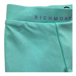 John Richmond Leggins Tinta Unita con Logo per Neonata RIP26086LE VERDE ACQUA JOHN RICHMOND 
