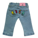 John Richmond Jeans Tinta Unita con Girovita Regolabile per Neonata RIP26097FE AZZURRO JOHN RICHMOND 