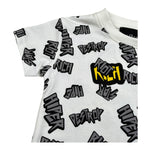 John Richmond T-Shirt Girocollo Tinta Unita con Stampe per Neonato RIP26114TS BIANCO JOHN RICHMOND 