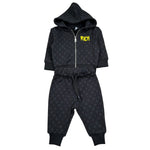 John Richmond Completo 2 Pezzi Felpa-Pantaloni per Neonato RIP26116CF NERO JOHN RICHMOND 