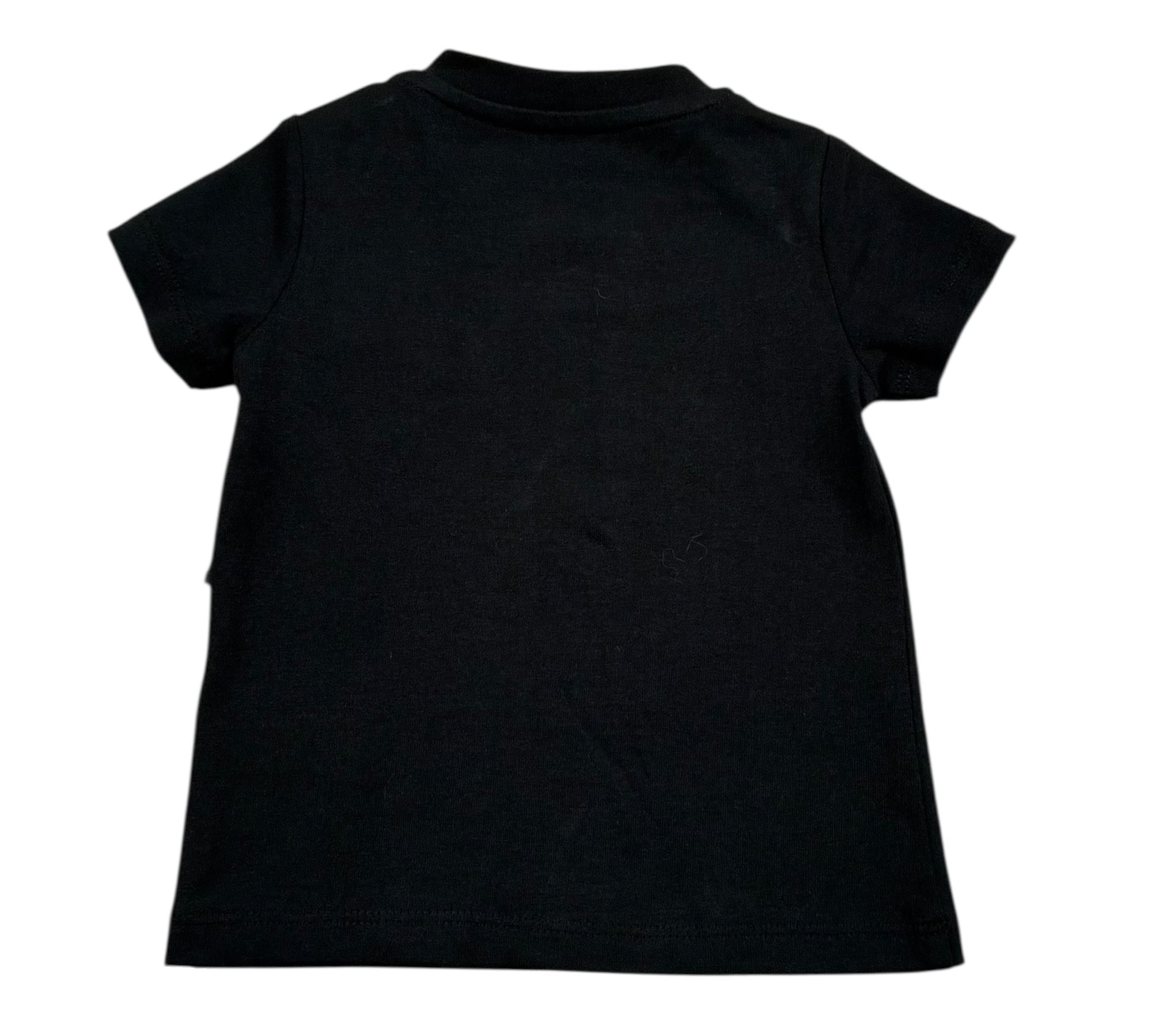 John Richmond T-Shirt Girocoll Tinta Unita con Stampe per Neonato RIP26119TS NERO JOHN RICHMOND 