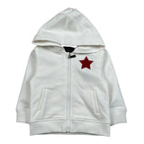 John Richmond Felpa con Zip E Cappuccio Tinta Unita per Neonata RIP26129FE BIANCO JOHN RICHMOND 