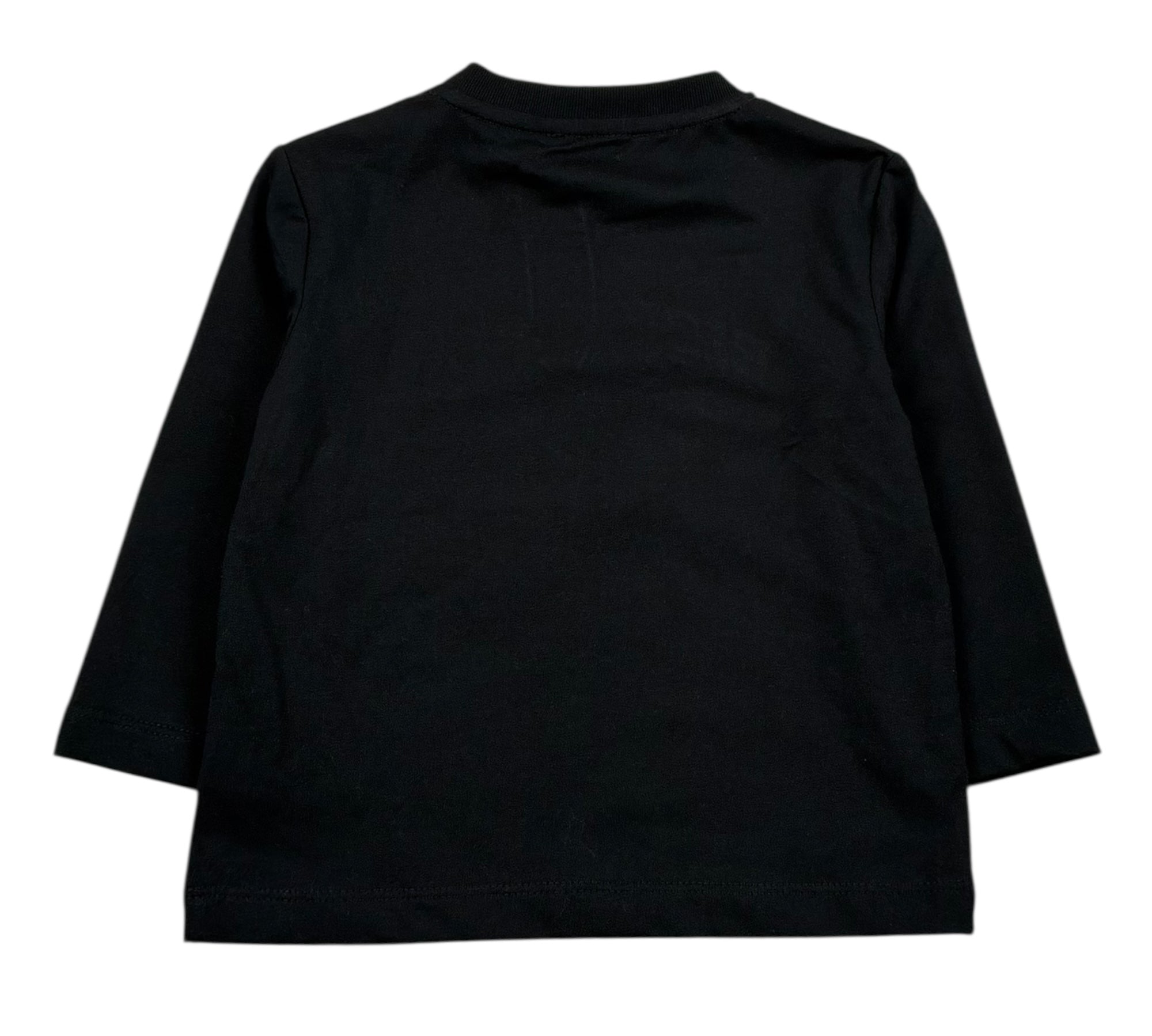 John Richmond Shirt Girocollo Tinta Unita con Stampa per Neonato RIP26130TS NERO JOHN RICHMOND 