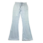 Juicy Couture Pantalone In Velluto Tinta Unita per Bambina JB6744 AZZURRO JUICY COUTURE 