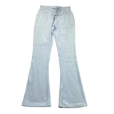 Juicy Couture Pantalone In Velluto Tinta Unita per Bambina JB6744 AZZURRO JUICY COUTURE 