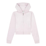 Juicy Couture Felpa Tinta Unita con Zip E Cappuccio per Bambina JBX6358 ROSA JUICY COUTURE 