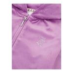 Juicy Couture Completo Felpa-Pantalone Tinta Unita con Brillantini per Bambina JBX6494 VIOLA JUICY COUTURE 