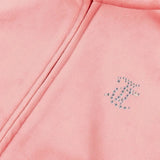 Juicy Couture Felpa Tinta Unita In Velluto con Zip per Bambina JBX6507 ROSA JUICY COUTURE 
