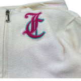 Juicy Couture Felpa con Zip E Cappuccio Tinta Unita per Bambina JBX6524 PANNA JUICY COUTURE 